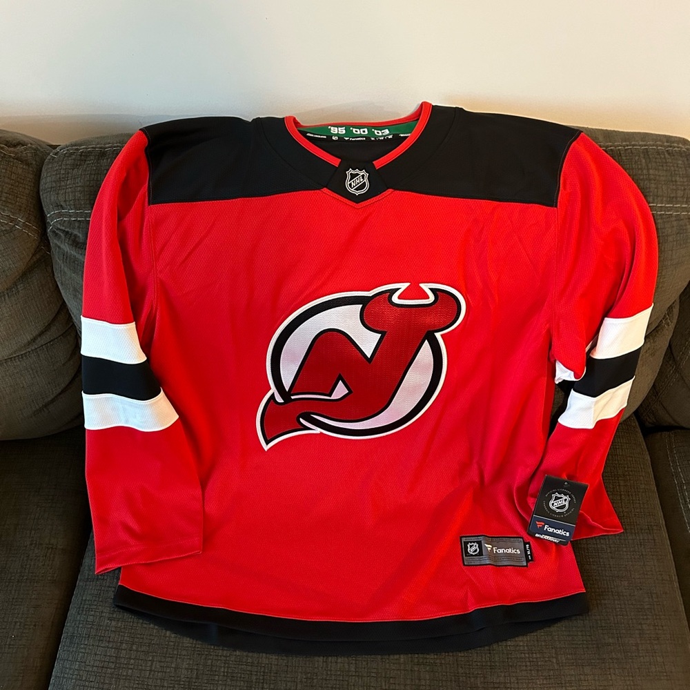 Fanatics Authentic New Jersey Devils Breakaway Hockey Home Jersey Men’s Sz: XL - Picture 2 of 6